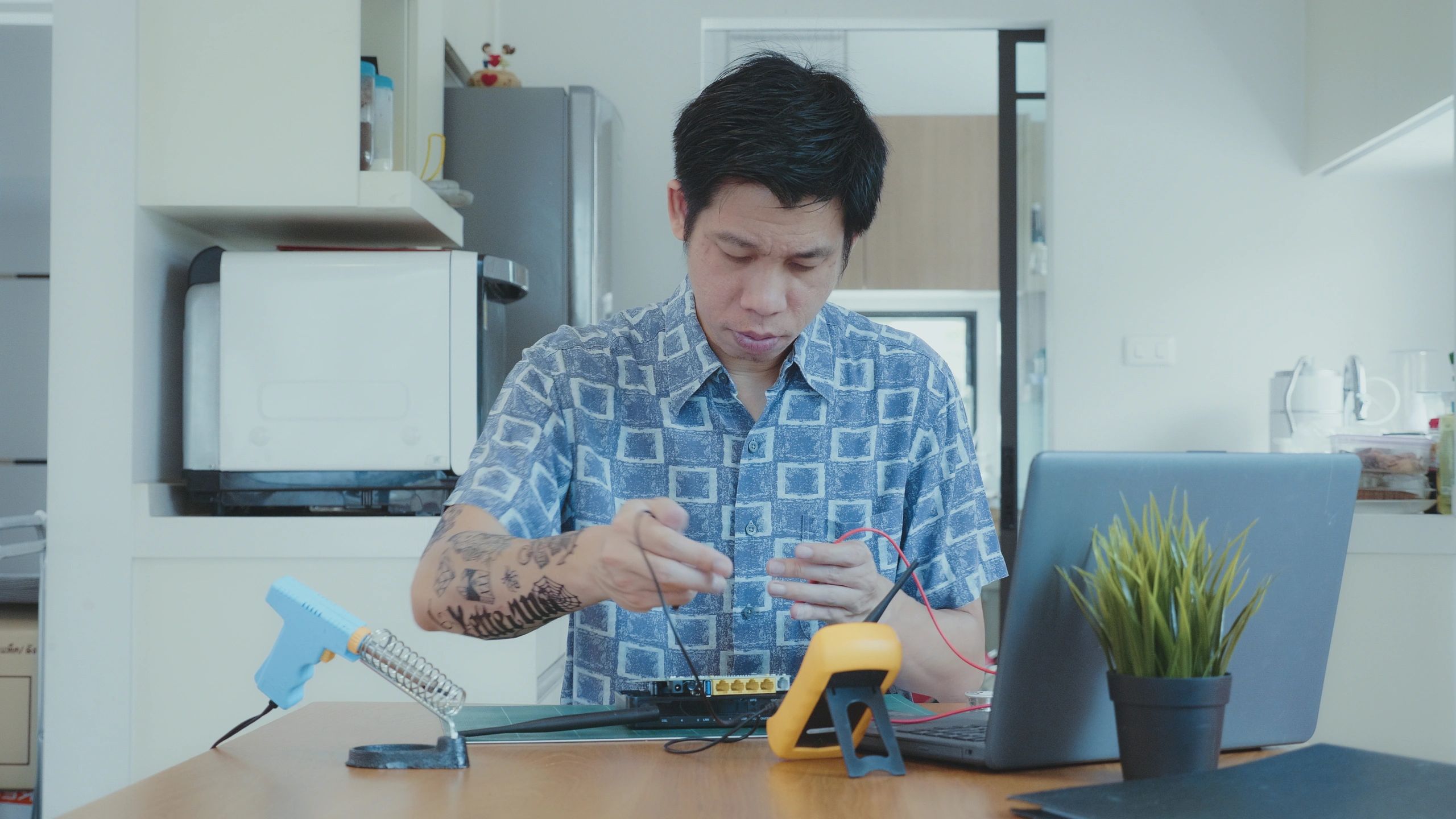 Lead repair technician portrait